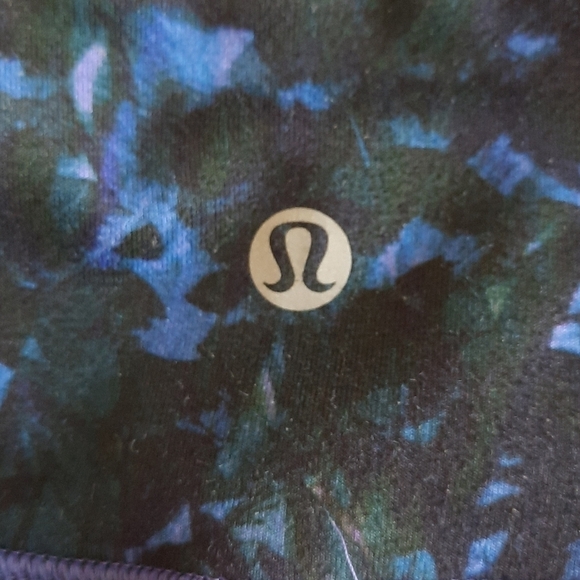 Lululemon Wunder Under Crop Iris Flower Floral 4 - Picture 3 of 8